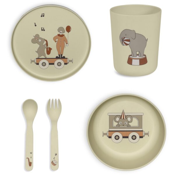 Marius bioplastic (PLA) dinerset 5-pack